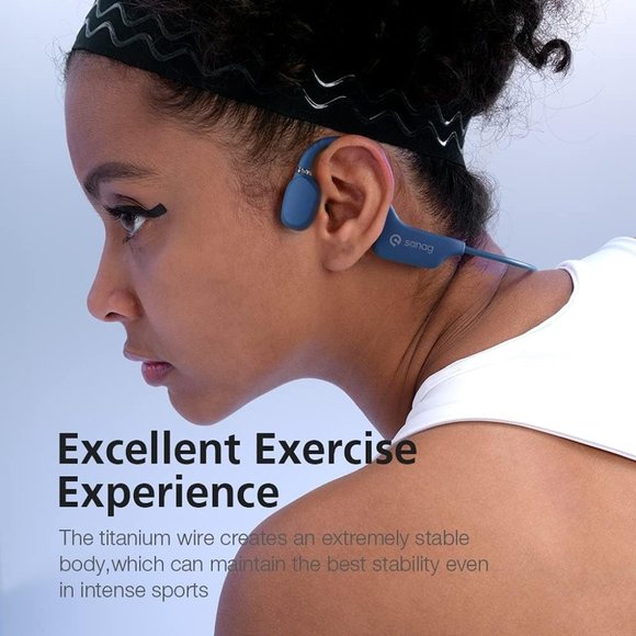 Sanag Open-Ear Wireless Earphones Air Conduction Headphones Bluetooth 5.0 with M - Picture 6 of 16